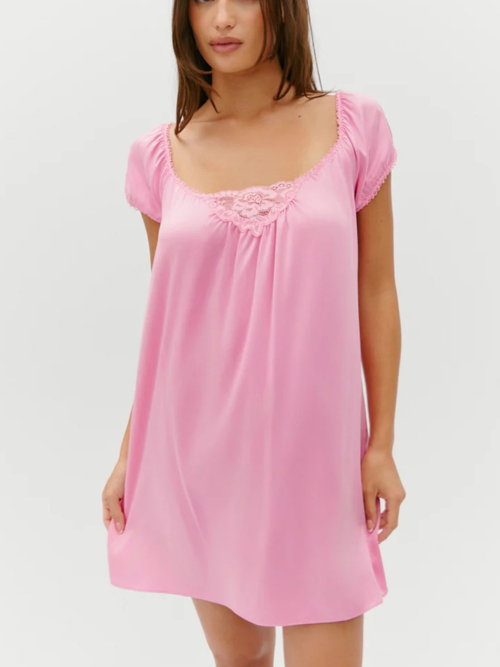 Frankie's Bikinis Bo Silk Babydoll Dress - Picture 2 of 7
